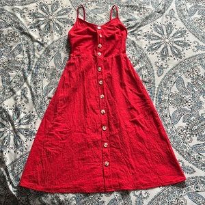 Strappy Red Dress size XS